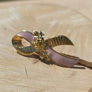 Vintage Avon Breast Cancer Awareness Brooch